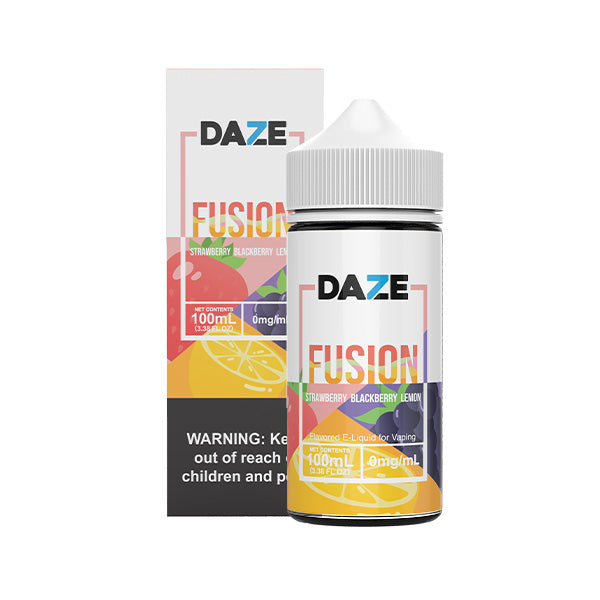 Strawberry Blackberry Lemon by 7Daze Fusion 100mL with packaging