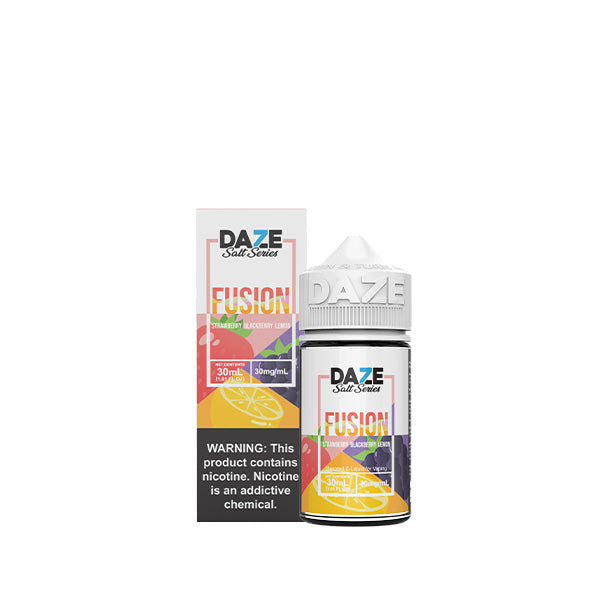 Strawberry Blackberry Lemon by 7Daze Fusion Salt 30mL with packaging