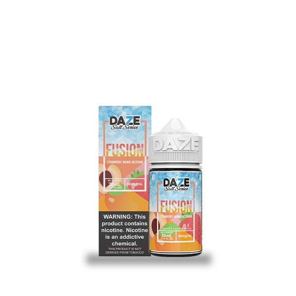 Strawberry Mango Nectarine Iced by 7Daze Fusion Salt 30mL with packaging