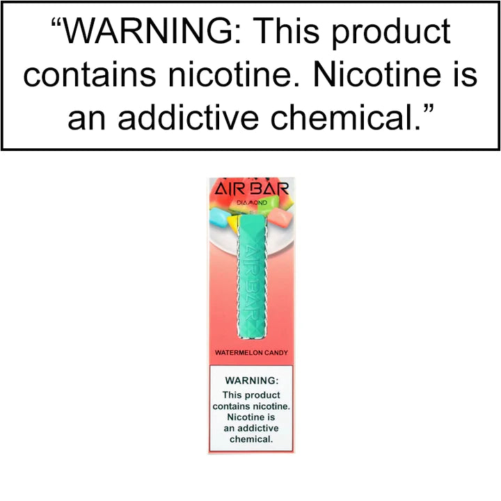 Air Bar Diamond Disposable | 500 Puffs | 1.8mL Watermelon Candy with Packaging