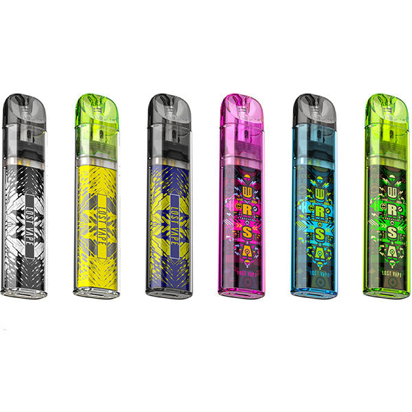 Lost Vape Ursa Nano Art Pod Kit Group Photo