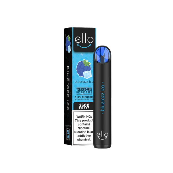 BLVK Ello Disposable | 2500 Puffs | 7mL Bluerazz Ice