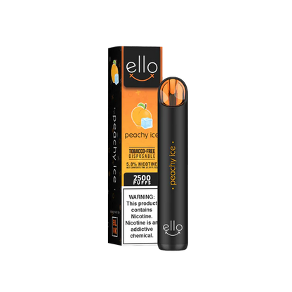 BLVK Ello Disposable | 2500 Puffs | 7mL Peachy Ice
