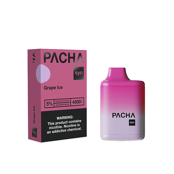 Charlies - Pachamama Syn Disposable | 4500 Puffs | 12mL Grape Ice with Packaging