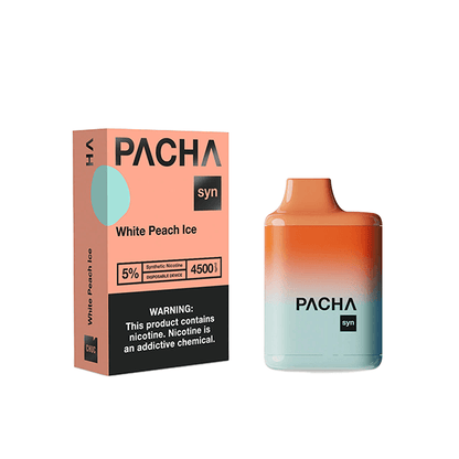 Charlies - Pachamama Syn Disposable | 4500 Puffs | 12mL White Peach Ice with Packaging