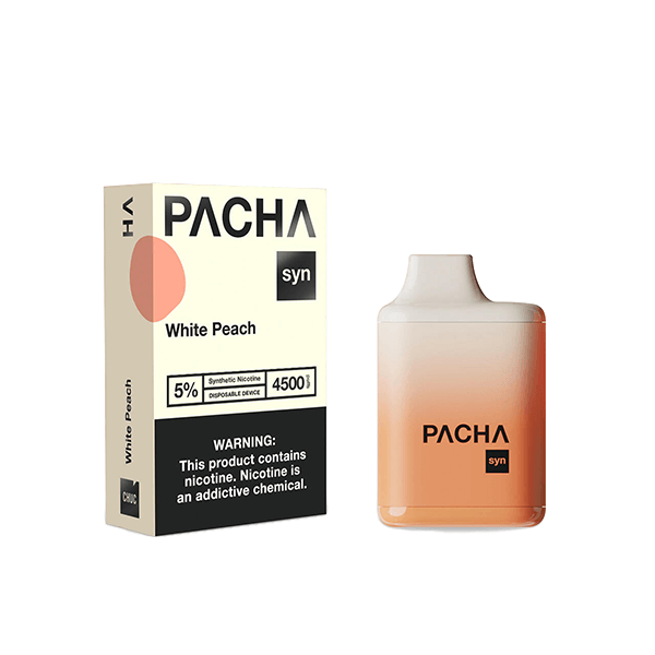 Charlies - Pachamama Syn Disposable | 4500 Puffs | 12mL White Peach with Packaging