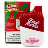 Cloud Nurdz Disposable | 4500 Puffs | 12ml sour watermelon strawberry with packaging