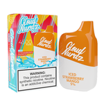 Cloud Nurdz Disposable | 4500 Puffs | 12ml iced strawberry mango with packaging