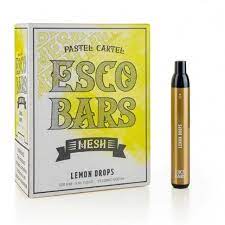 Esco Bars Mesh Disposable | 2500 Puffs | 6mL Lemon Drops with Packaging