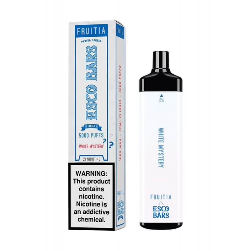 Fruitia Esco Bars Mesh Disposable | 5000 Puffs | 12mL White Gummy with Packaging