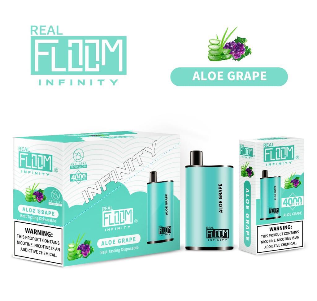 Floom Infinity Disposable | 4000 Puffs | 10mL aloe grape with packaging