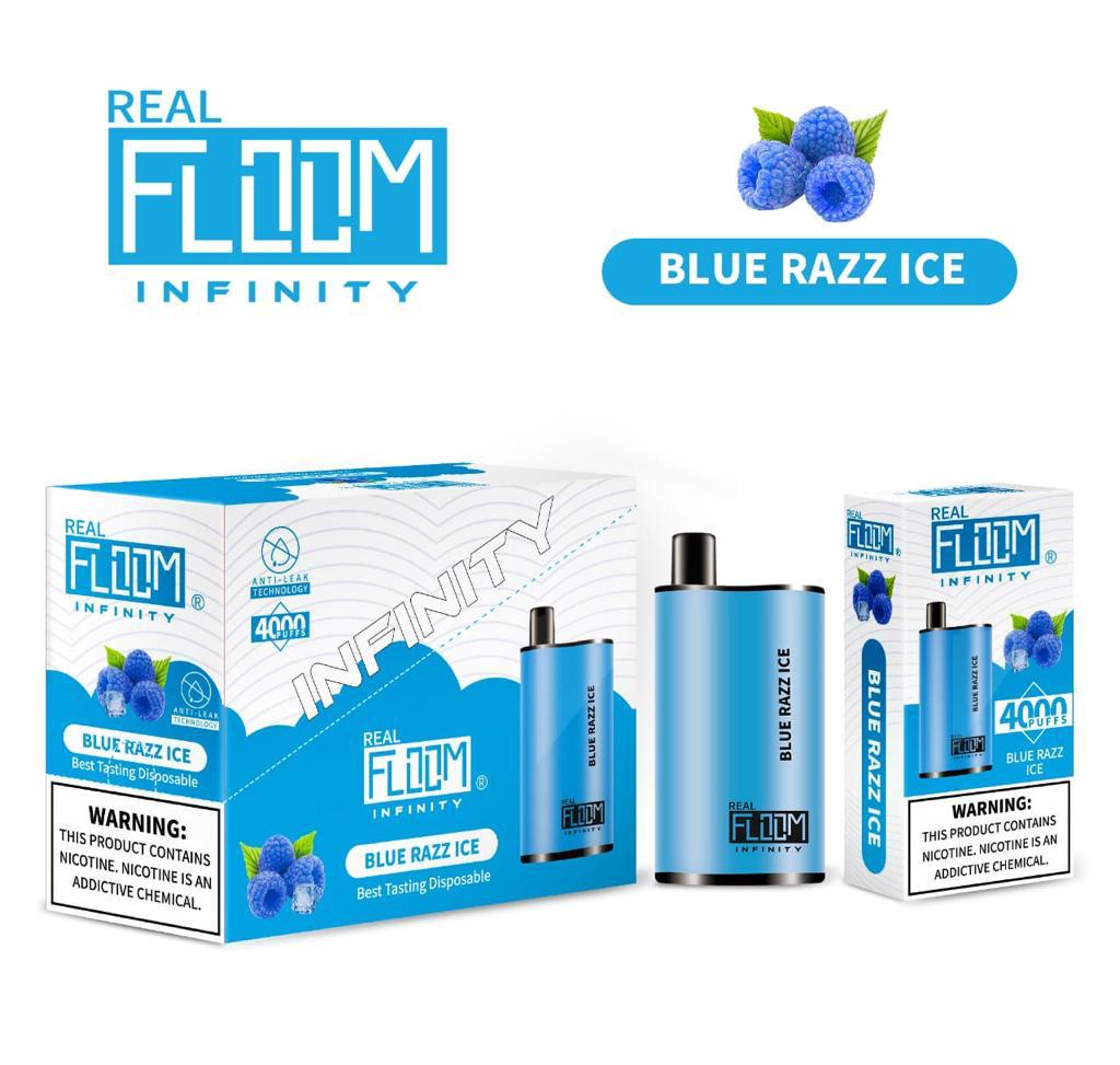 Floom Infinity Disposable | 4000 Puffs | 10mL blue razz ice with packaging