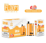 Floom Infinity Disposable | 4000 Puffs | 10mLwith packaging peach guava ice with packaging