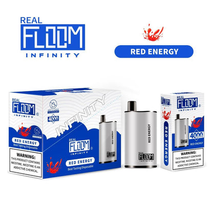 Floom Infinity Disposable | 4000 Puffs | 10mL red energy with packaging