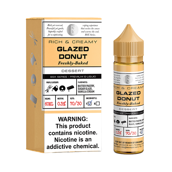 Glazed Donut by Glas BSX TFN 60mL with Packaging