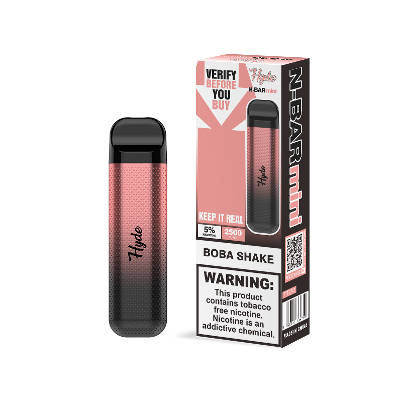 Hyde N-Bar Mini Disposable | 2500 Puffs | 7mL boba shake with packaging