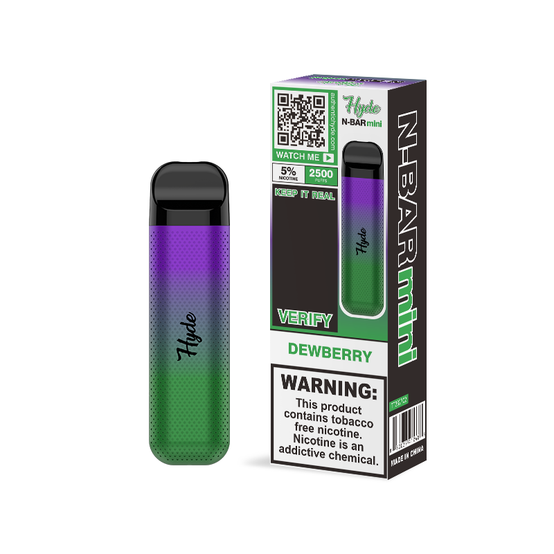 Hyde N-Bar Mini Disposable | 2500 Puffs | 7mL dewberry with packaging