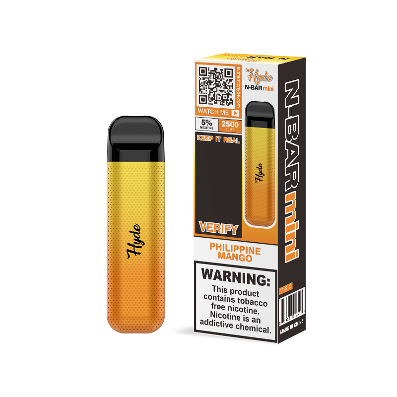 Hyde N-Bar Mini Disposable | 2500 Puffs | 7mL philippine mango with packaging