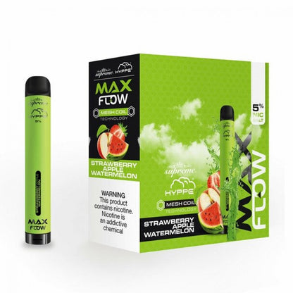 Hyppe Max Flow Mesh Disposable | 2000 Puffs | 6mL strawberry apple watermelon with packaging