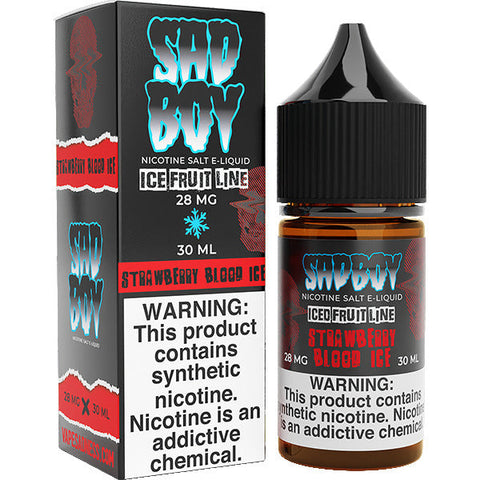 Strawberry Blood Ice by Sadboy Salts 30ml with packaging