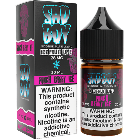 Punch Berry Ice by Sadboy Salts 30ml with packaging