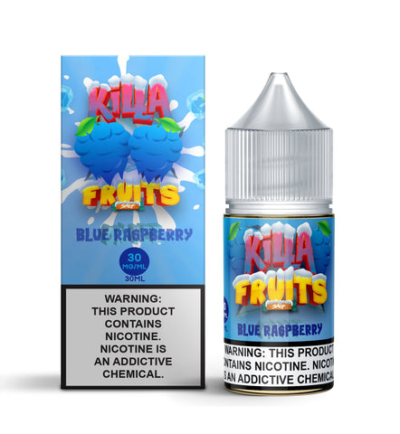 Blue Raspberry Ice by Killa Fruits Salts Series 30mL with packaging