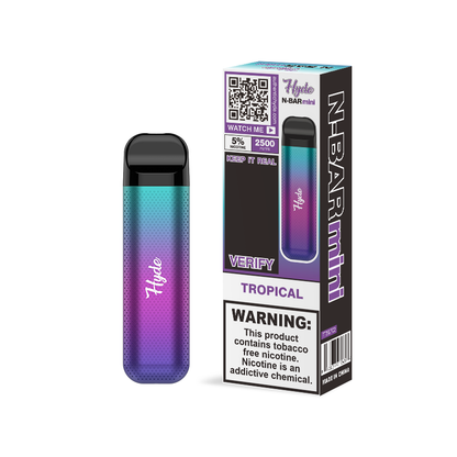 Hyde N-Bar Mini Disposable | 2500 Puffs | 7mL tropical with packaging