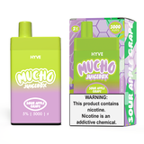 Mucho x Hyve Disposable | 5000 Puffs | 12mL | 50mg Sour Apple Grape with Packaging