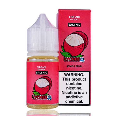 Lychee Ice by ORGNX Salt TFN 30ml with packaging