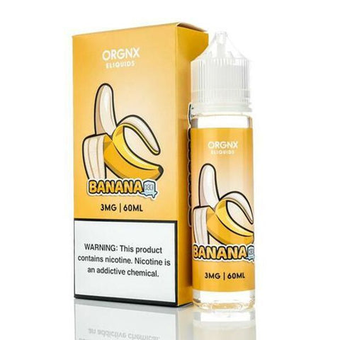 Banana ICE by ORGNX TFN Series 60mL with packaging
