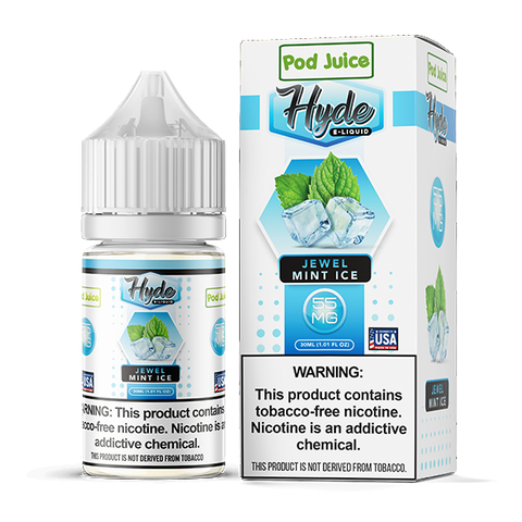 Jewel Mint Ice by Pod Juice - Hyde TFN Salt Series 30mL with packaging