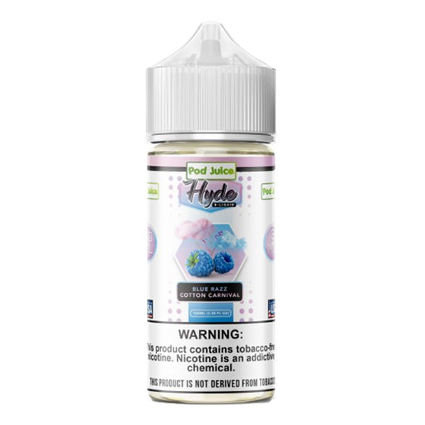 Blue Razz Cotton Carnival by Pod Juice - Hyde TFN Series 100mL Bottle