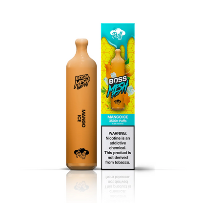 Puff Labs Puff Boss Mesh Disposable | 3500 Puffs | 8mL mango ice with packaging