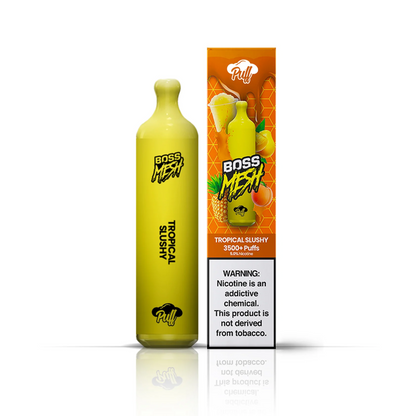 Puff Labs Puff Boss Mesh Disposable | 3500 Puffs | 8mL tropical slushy with packaging