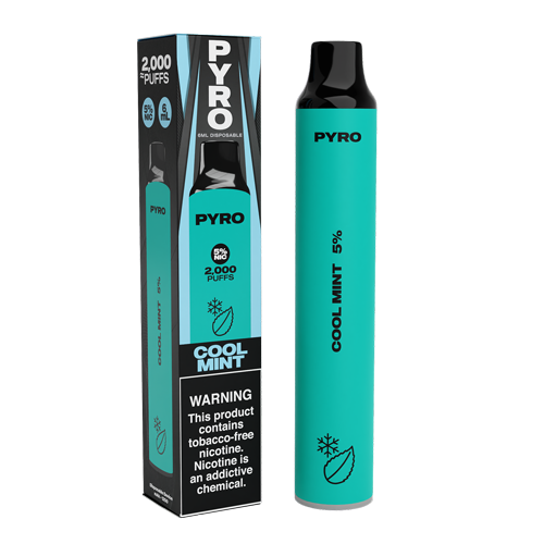 Pyro Disposable | 2000 Puffs | 6mL cool mint with packaging