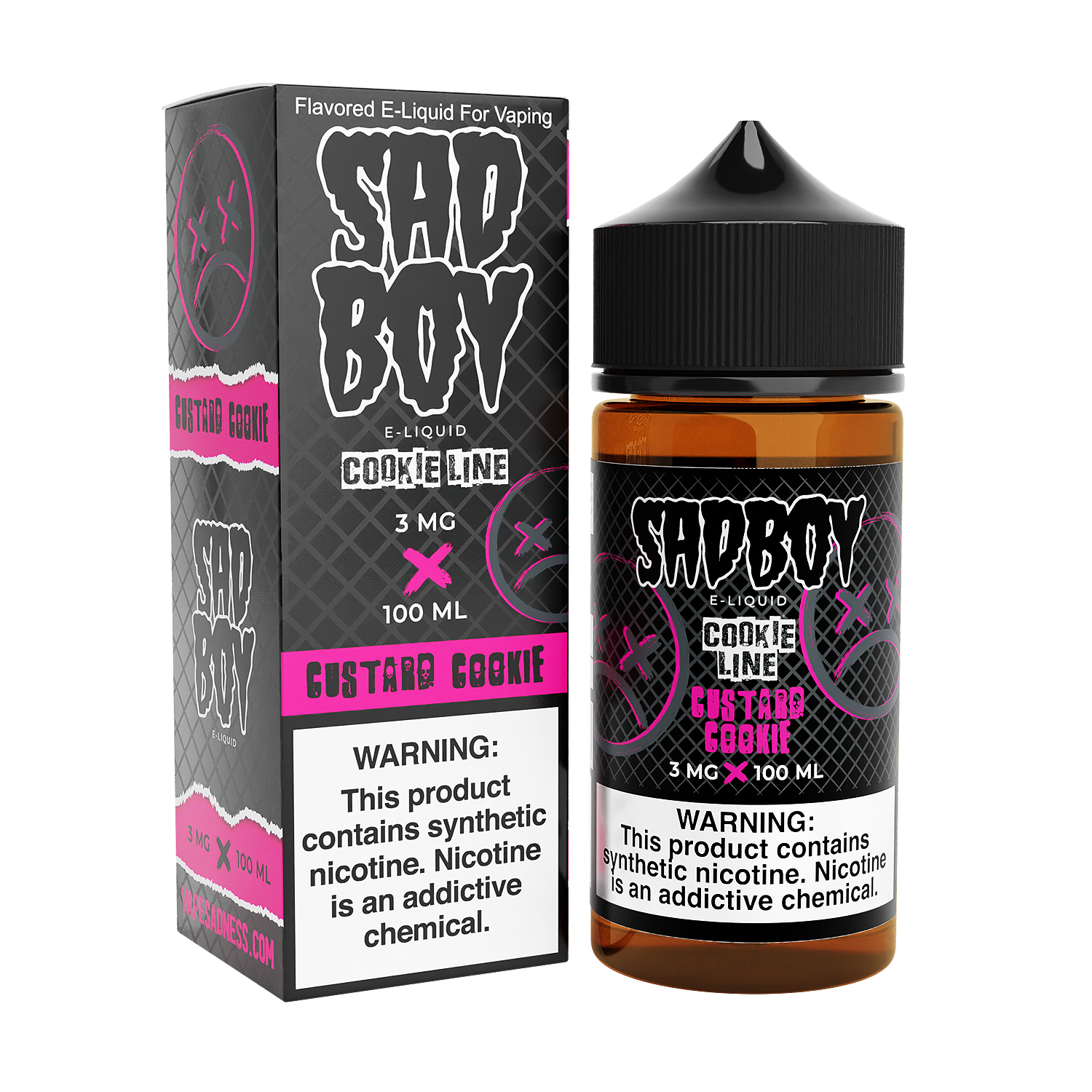 Custard Cookie by Sadboy 100ml with Packaging