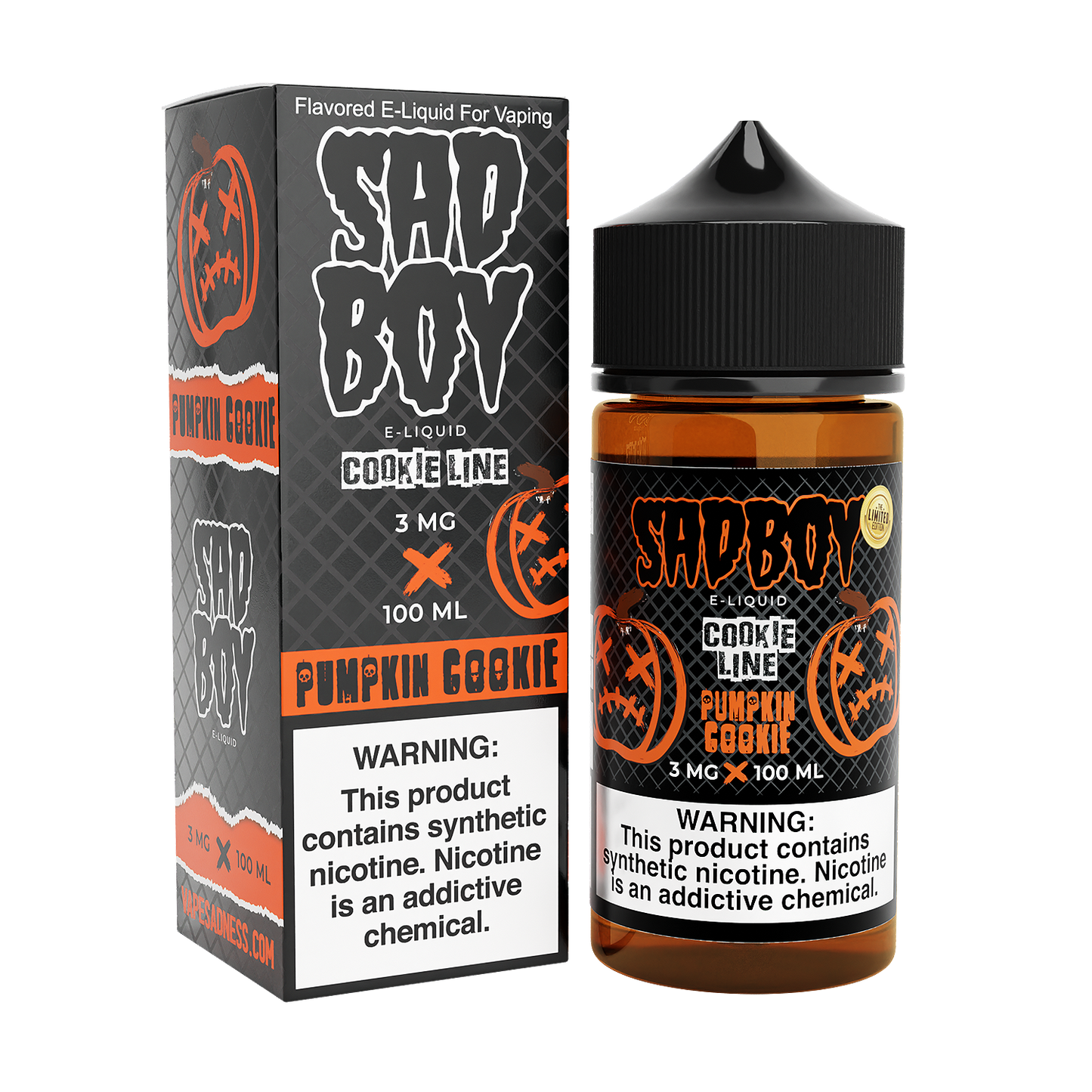 Pumpkin Cookie by Sadboy 100ml with packaging