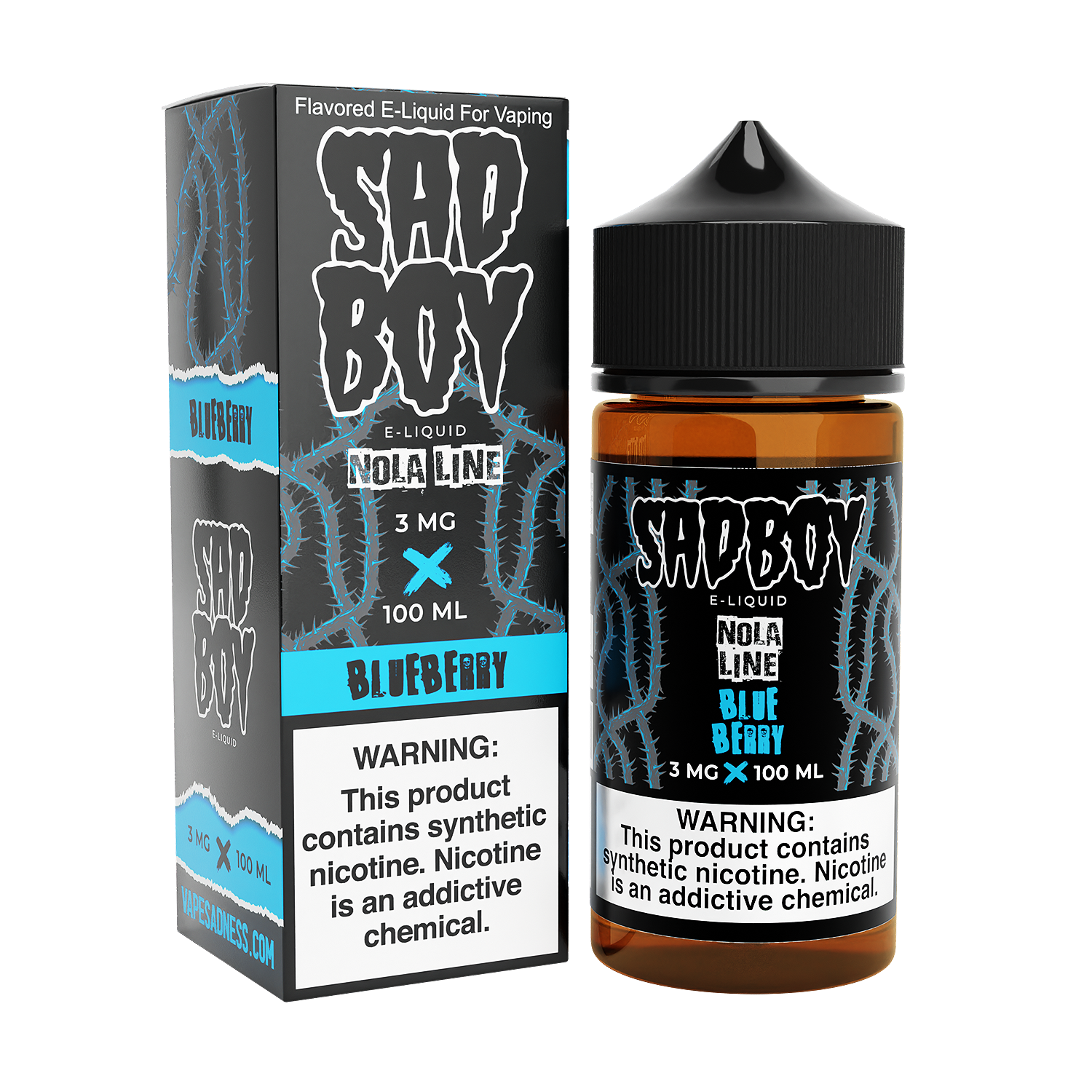 Nola Blueberry by Sadboy Series 100ml with Packaging 