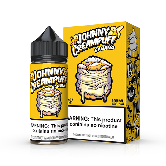 Banana by Tinted Brew - Johnny Creampuff TFN Series 100mL with packaging