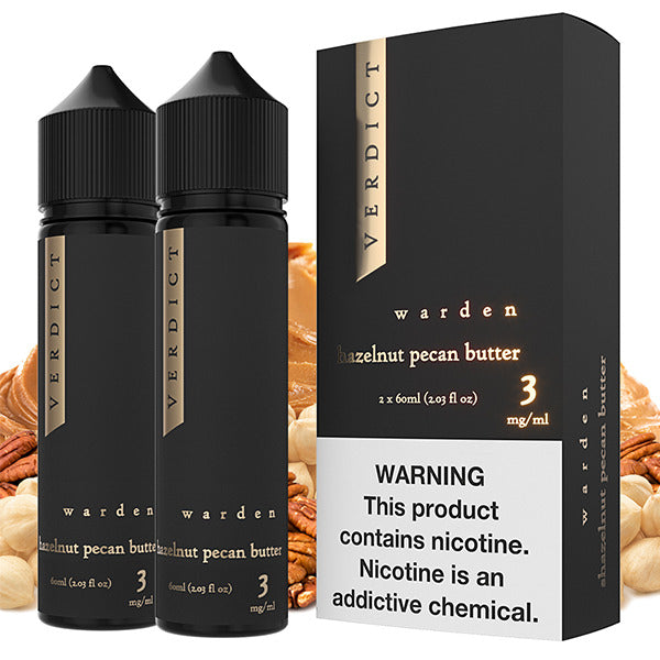 Warden by Verdict Series E-Liquid x2-60mL (Freebase) with packaging