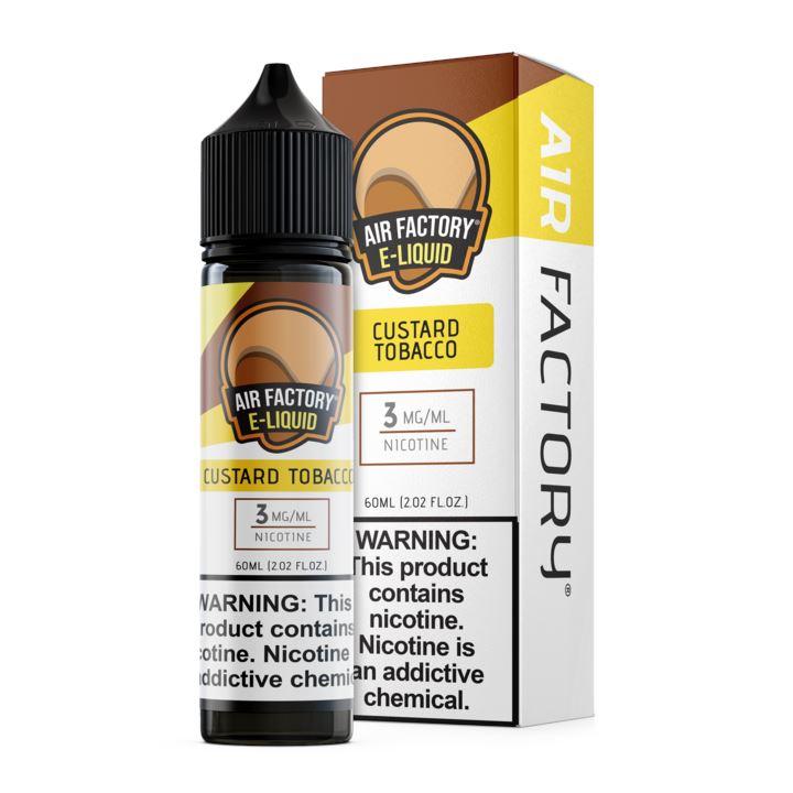 Custard Tobacco by Air Factory E-Liquid 60ml with packaging