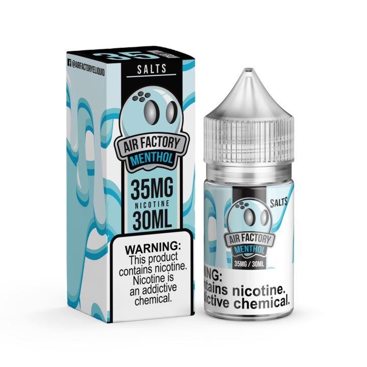 AIR FACTORY SALTS | Menthol 30ML eLiquid with packaging