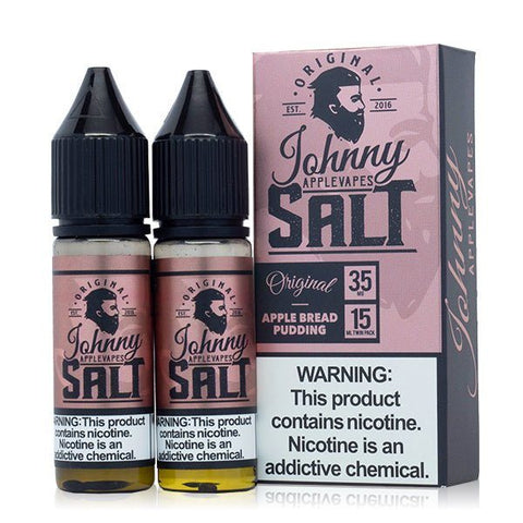 Apple Bread Pudding by Johnny AppleVapes Salt 30mL with packaging