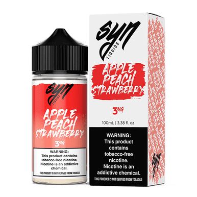 Apple Peach Strawberry by Syn Liquids 100mL Series with Packaging