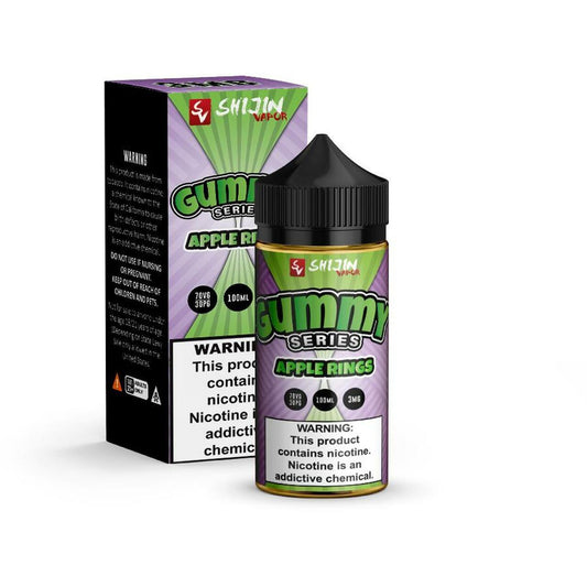 Apple Rings by Shijin Vapor Gummy O's Series 100mL with Packaging