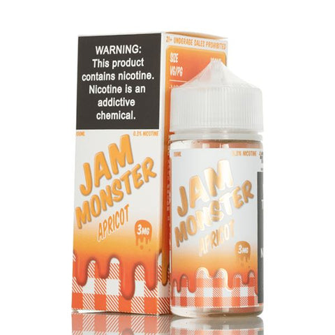 Apricot by Jam Monster Series 100mL with packaging