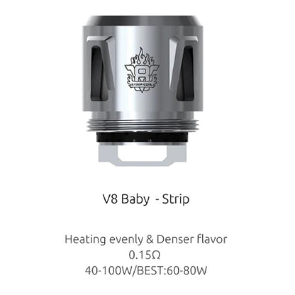 SMOK V8 Baby Prince Coils (Pack of 5) V8 Baby - Strip 0.15ohm 