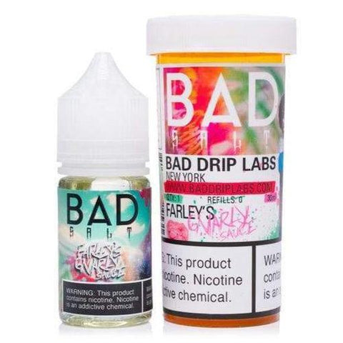 Farley's Gnarly Sauce Salt by Bad Drip Salt 30mL with Packaging