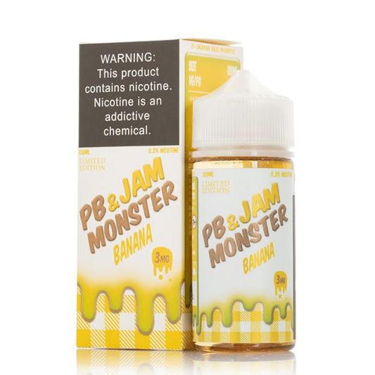 Banana PB&J by Jam Monster Series 100mL with packaging