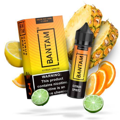 BANTAM | CITRUS SPRITZ 60ML eLiquid with packaging and background